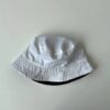 GORRO PILUSO GABARDINA LISA REVERSIBLE BLANCO/NEGRO