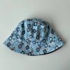 GORRO PILUSO OJO TURCO CELESTE, REVERSIBLE NEGRO LISO