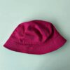 GORRO PILUSO GABARDINA LISA REVERSIBLE FUCSIA/NEGRO