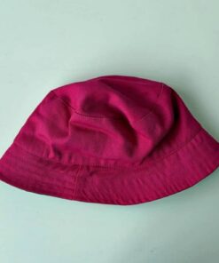 GORRO PILUSO GABARDINA LISA REVERSIBLE FUCSIA/NEGRO