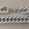CADENA DE ACERO GRUMET DIAMANTADA 15 MM  X 60 CM DE LARGO. PESO 250 GRS.