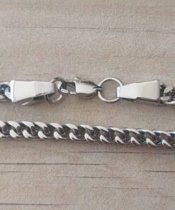 CADENA DE ACERO GRUMET DOBLE TEJIDA CUADRADA 5.0.  Largo 60 cm