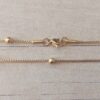 CADENA DE ACERO DORADO VENECIANA 1.7 CON BOLITA