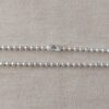 CADENA DE ACERO BLANCO BOLITA 2.0. LARGO 40 CM