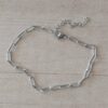 PULSERA DE ACERO ESLABON FORCET 3 X 8. LARGO 20 CM + 4 CM EXT.