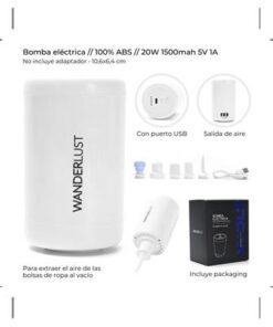 Bomba eléctrica para bolsas al vacío