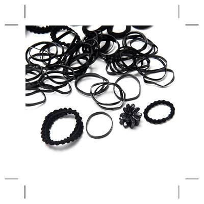 Set de colitas y broches en caja