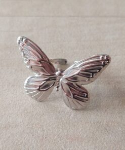 ANILLO DE ACERO MARIPOSA UNICA MEDIDA (ABIERTO)