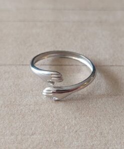 ANILLO DE ACERO ABRAZO UNICA MEDIDA
