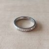 PACK 12 UNIDADES DE ANILLOS DE ACERO ALIANZA SIN FIN DE STRASS CUADRADO. (SURTIDOS EN MEDIDAS DEL 5 AL 13)