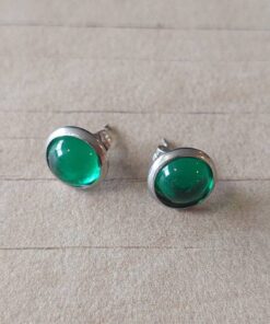 ARO DE ACERO PASTILLA 9 MM ACRÍLICO VERDE