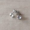 PACK X 12 PARES ARO DE ACERO STRASS BLANCO 6 MM