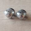 ARO DE ACERO ARGOLLA CON BISAGRA HUECA GOTA CON ESTRELLAS Y STRASS. TAMAÑO 15 MM