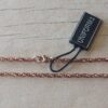 CADENA DE ACERO ROSÉ TOURBILLON 0.8 X 40 CM
