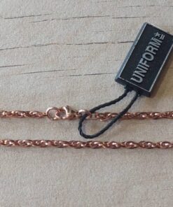 CADENA DE ACERO ROSÉ TOURBILLON 0.8 X 40 CM