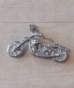 DIJE DE ACERO MOTO. TAMAÑO 18 X 42 MM