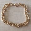 PULSERA DE ACERO DORADO TIFFANY 2.0 LARGO 18 CM