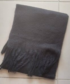 BUFANDON A LISO NEGRO 40 X 190 CM