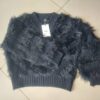 SWEATER SIMIL PIEL COLOR NEGRO TALLE UNICO