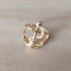 ANILLO DE ACERO DORADO ANCLA