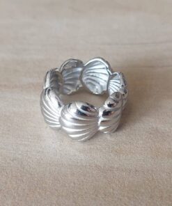 ANILLO DE ACERO OSTRA SIN FIN