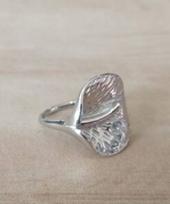 ANILLO DE ACERO PETALO