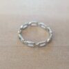 ANILLO DE ACERO ALIANZA TIPO ESLABÓN.