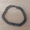 PULSERA DE ACERO NEGRO GRUMET 7 MM DE ANCHO. LARGO 20,5 CM