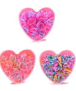 Set terminales de trenza en cajita corazon x 12 unidades