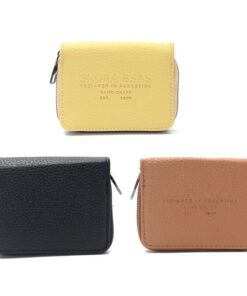 Tarjetero Nador 12x8.5cm con bolsa de tela. x1u.
