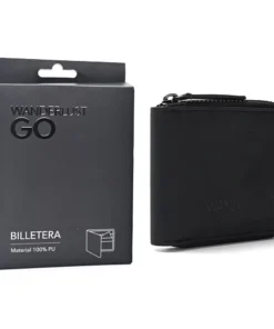 Billetera engomada con cierre 11x8.5cm no mercy