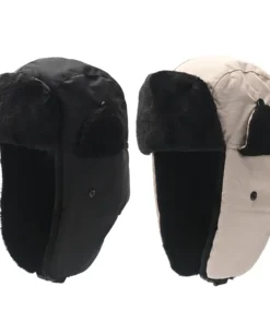 Gorro bomber interior piel x 1 unid