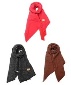 Ruana asimetrica Skora 45x196 cm