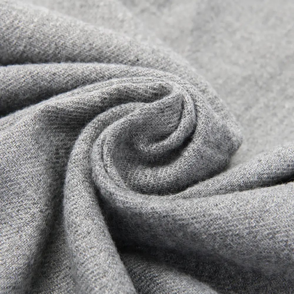Bufanda lisa paño Skora con flecos 70x180 cm x unid - Imagen 4