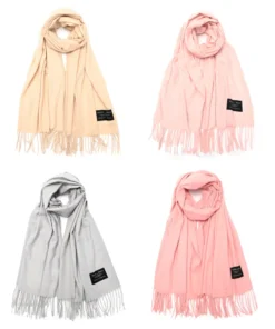 Ruana lisa Skora con flecos 70x180 cm x unid