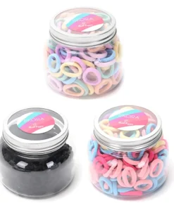 Set 190 unidades aprox colitas en frasco x 12 frascos  (4 frascos x color)