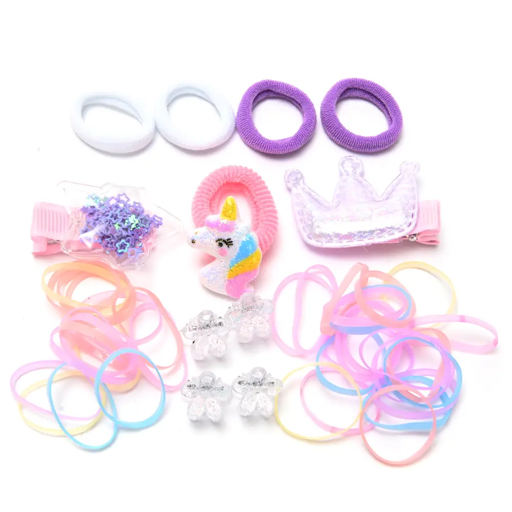Caja forma unicornio con accesorios para el pelo x 1 unid - Imagen 5