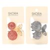 Broche de pelo strass cereza 5cm x12 unid