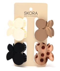 Set broches guindas 4cm x4u. Paquete x 12 Set