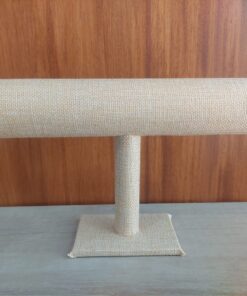 EXHIBIDOR PARA PULSERAS TUBO DE RUSTICO BEIGE 23 CM EN 1 NIVEL