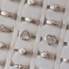 ANILLOS DE ACERO ABIERTO TIPO CHUNKY CHICO X 36 UNIDADES