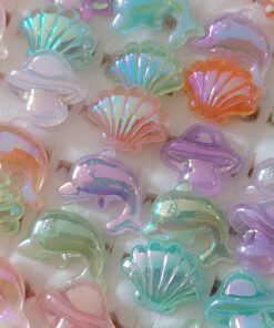 CAJA DE ANILLOS FANTASÍA DE NENA X 36 UNIDADES