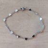 PULSERA DE ACERO GRUMET CON CORAZONES SOLDADOS. LARGO 18 CM.