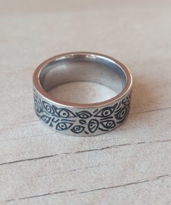 ANILLO DE ACERO ALIANZA LABRADA.