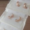 BLISTER X 12 PARES ARO ARGOLLA BOMBE 3 MM DE ACERO ROSE CON BISAGRA. DIÁMETRO 7 MM