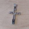 DIJE DE ACERO CRUZ CALADA JESUS. TAMAÑO 21 X 30 MM