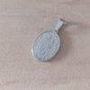 DIJE DE ACERO MEDALLA DE VIRGEN DE SAN NICOLAS OVALADA. TAMAÑO 15 X 20 MM