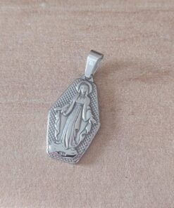 DIJE DE ACERO MEDALLA MILAGROSA 16 X 28 MM