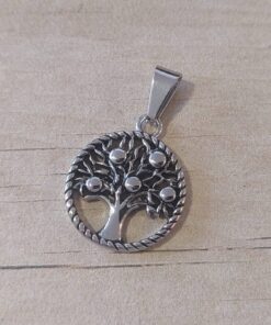 DIJE DE ACERO ÁRBOL DE LA VIDA 20 MM