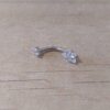 PIERCING OMBLIGO DOBLE CUBIK CON ESTRELLA BLANCO